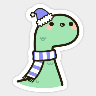 Cute Nessie in hat Sticker